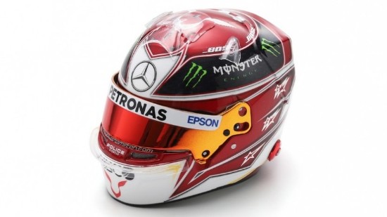 Immagine di CASCO LEWIS HAMILTON USA GP 2019 WORLD CHAMPION 1:5