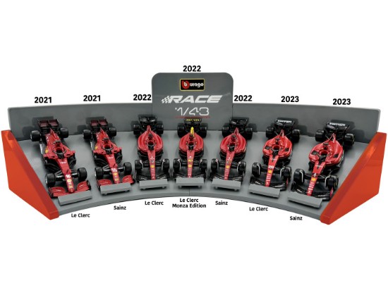 Immagine di FERRARI 2021 SF21, 2022 F1-75, 2023 SF-23 7 CAR SET 1:43