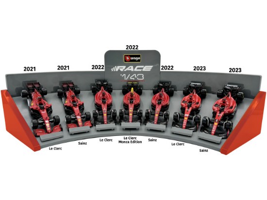 Immagine di FERRARI 2021 SF21, 2022 F1-75, 2023 SF-23 7 CAR SET 1:43