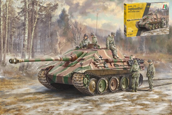 Immagine di SD.KFZ.173 JAGDPANTHER WITH CREW KIT 1:35