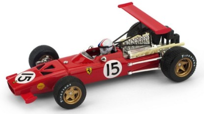Immagine di FERRARI CHRIS AMON 1969 N.15 SPAIN GP W/PILOTE 1:43