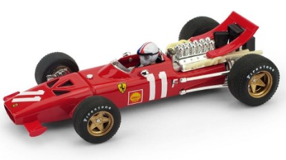 Immagine di FERRARI CHRIS AMON 1969 N.11 MONTECARLO GP W/PILOTE 1:43