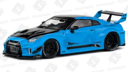 Immagine di NISSAN GT-R (R35) LB WORKS SILHOUETTE COUPE 2019 BLUE/BLACK 1:43
