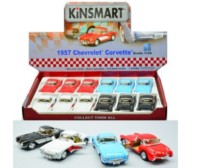 Immagine di CHEVROLET CORVETTE 1957 COL.ASS. cm 12 1:40 5316D