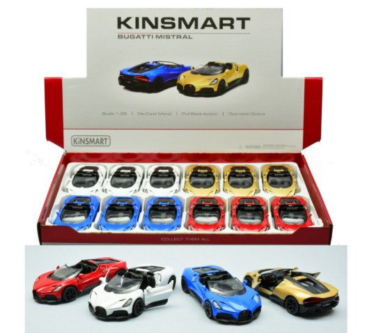 Immagine di BUGATTI MISTRAL COL.ASS. cm 12 1:36 5460D