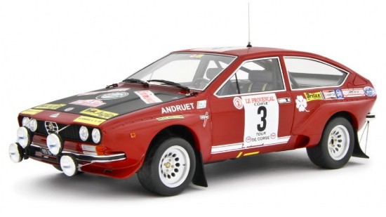 Immagine di ALFA ALFETTA GR.2 AUTODELTA TOUR DE CORSE 1975 ANDRUET-JOUANNY 1:18