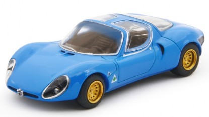 Visualizza i dettagli per ALFA ROMEO 33 STRADALE PROTOTIPO 1967 BLUE 1:64 Immagine di ALFA ROMEO 33 STRADALE PROTOTIPO 1967 BLUE 1:64