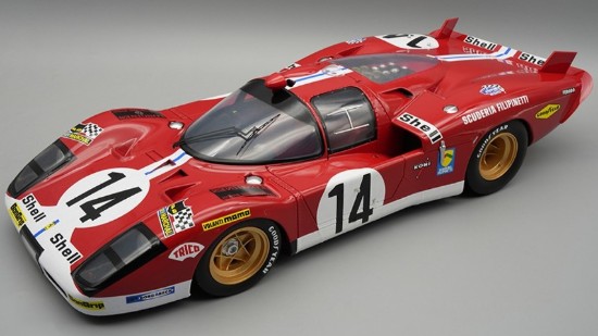 Immagine di FERRARI 512S N.14 LE MANS 1970 BONNIER-WISSEL W/SHOWCASE 1:12