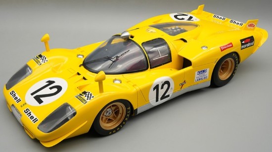 Immagine di FERRARI 512S N.12 LE MANS 1970 DE FIERLAND-WALKER W/SHOWCASE 1:12