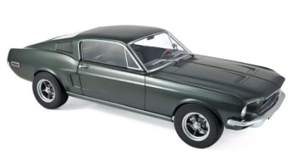 Immagine di FORD MUSTANG FASTBACK 1968 SATIN GREEN METALLIC 1:12