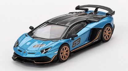 Immagine di LAMBORGHINI AVENTADOR SVJ 63 BLU AEGIR 1:64