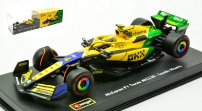 Immagine di MCLAREN MCL 38 N.4 4th MONACO GP 2024 L.NORRIS-SENNA 30th SIGNATURE 1:43