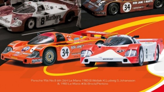Immagine di PORSCHE 956 N.8 + N.34 LE MANS 1983 SET 1:64