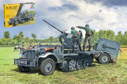 Immagine di SD KFZ 10/4 W/FLAK 30 AND CREW KIT 1:35
