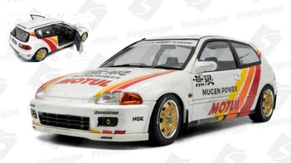 Immagine di HONDA CIVIC (EG6) MUGEN POWER RACING 1992 WHITE/RED 1:18