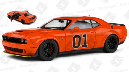 Immagine di DODGE CHALLENGER R/T N.01 SCAT PACK 2023 "GEN.LEE TRIBUTE" ORANGE 1:18