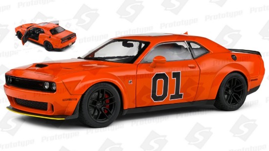 Immagine di DODGE CHALLENGER R/T N.01 SCAT PACK 2023 "GEN.LEE TRIBUTE" ORANGE 1:18