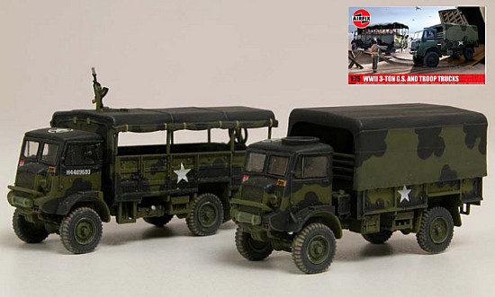 Immagine di TROOP TRUCKS BEDFORD QL WWII 3-ton 4x4 GENERAL SERVICE KIT 1:76