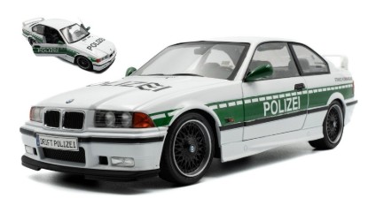 Immagine di BMW 3-SERIES M3 (E36) COUPE POLIZEI 1991 WHITE/GREEN 1:18
