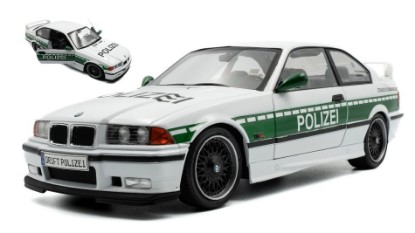 Immagine di BMW 3-SERIES M3 (E36) COUPE POLIZEI 1991 WHITE/GREEN 1:18