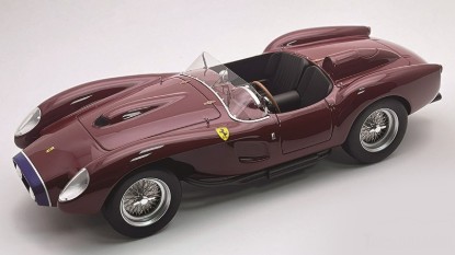 Immagine di FERRARI 250 TR PONTOON-FENDER STREET VERSION 1958 MUGELLO RED/BLUE 1:18