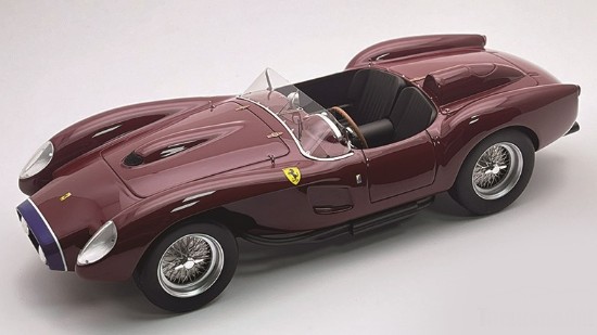 Immagine di FERRARI 250 TR PONTOON-FENDER STREET VERSION 1958 MUGELLO RED/BLUE 1:18