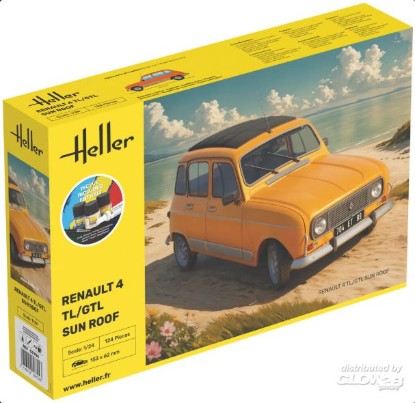 Immagine di RENAULT 4 TL/GTL SUN ROOF STARTER KIT C/COLORI KIT 1:24