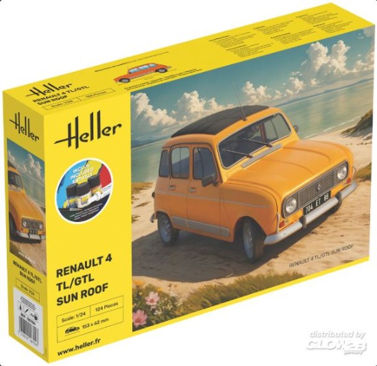 Immagine di RENAULT 4 TL/GTL SUN ROOF STARTER KIT C/COLORI KIT 1:24
