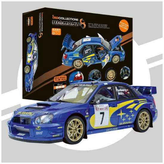 Immagine di SUBARU IMPREZA WRC NR.7 METAL KIT SOUND/LIGHTS/OPENINGS-859 PARTS 1:8