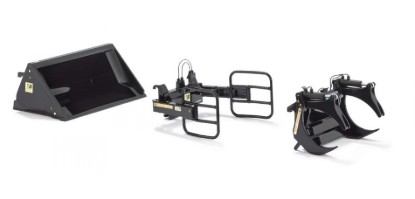 Immagine di ACCESSORI FRONTALI x TRATTORI  BLACK SET A 1:32