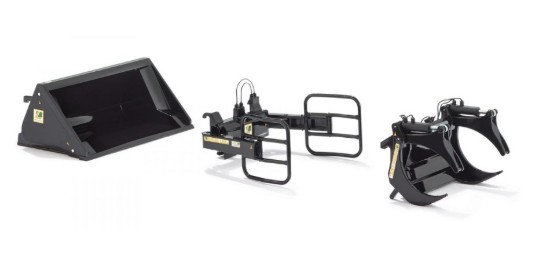 Immagine di ACCESSORI FRONTALI x TRATTORI  BLACK SET A 1:32