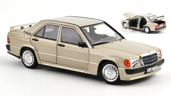 Immagine di MERCEDES 190 E 2.3-16 1984 SMOKE SILVER METALLIC 1:18