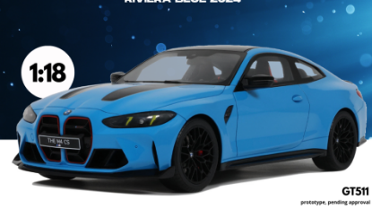 Immagine di BMW M4 CS 2024 RIVIERA BLUE 1:18