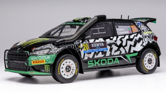 Immagine di SKODA FABIA N.20 RALLY2 SAFARY KENYA 2024 SOBERG-EDMONDSON 1:18
