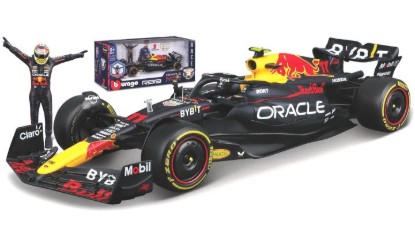 Immagine di RED BULL RB19 N.11 SERGIO PEREZ 2023 WITH FIGURE 1:24