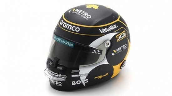 Immagine di CASCO LANCE STROLL CANADA GP 2024 ASTON MARTIN 1:5
