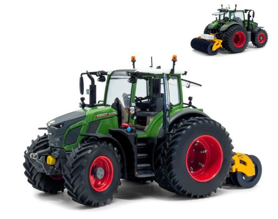 Immagine di TRATTORE FENDT 620 VARIO 6 WHEELS + ERPICE DISCHI HOLARAS STEGO 285 1:32