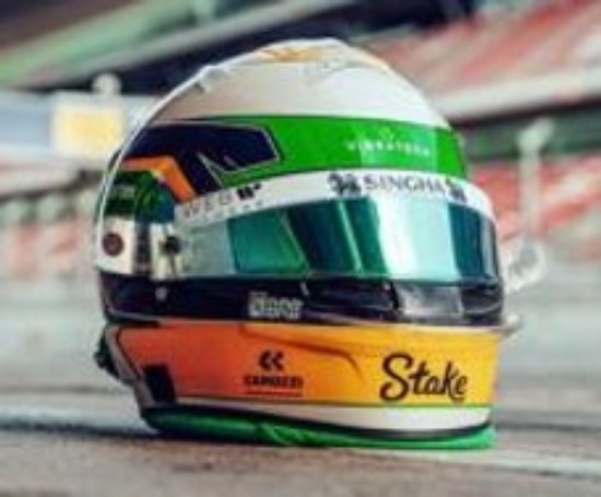 Immagine di CASCO GABRIEL BORTOLETO STAKE SAUBER F1 TEAM 2025 1:5