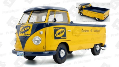Immagine di VOLKSWAGEN T1B PICK-UP IKEA 1950 YELLOW/BLUE 1:18