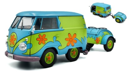 Immagine di VOLKSWAGEN T1 VAN KOOL COMBI "GHOSTHUNTERS" WITH TRAILER 1950-2024 1:18