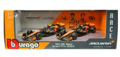 Immagine di SET MC LAREN MCL38 2024 N.4 LANDO NORRIS + N.81 OSCAR PIASTRI 1:43