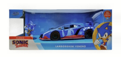 Immagine di LAMBORGHINI VENENO 2009 "SONIC THE HEDGEHOG" BLUE + FIGURE 1:24