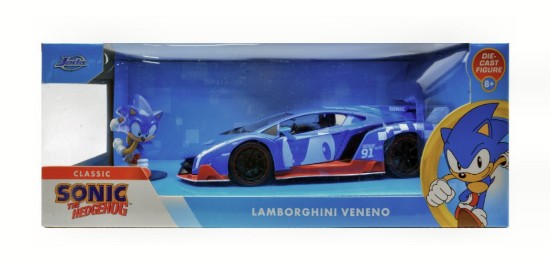 Immagine di LAMBORGHINI VENENO 2009 "SONIC THE HEDGEHOG" BLUE + FIGURE 1:24