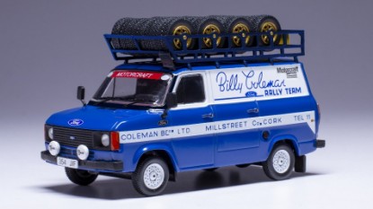 Immagine di FORD TRANSIT MKI BILLY COLEMAN RALLY TEAM W/ROOF RACK AND WHEELS 1:43