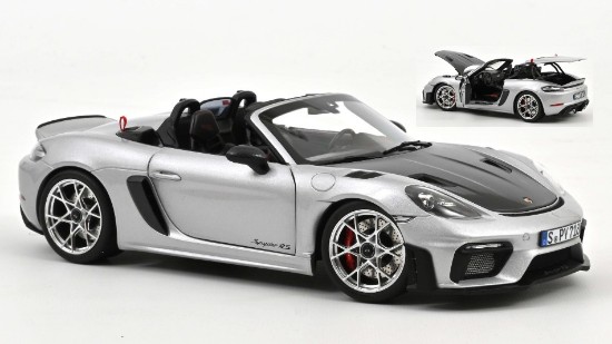Immagine di PORSCHE 718 SPYDER RS W/WEISSACH PACK 2023 GT MET.SILVER 1:18