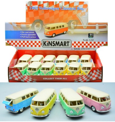 Immagine di VW CLASSICAL BUS 1962 COL.ASS. cm 12 1:32