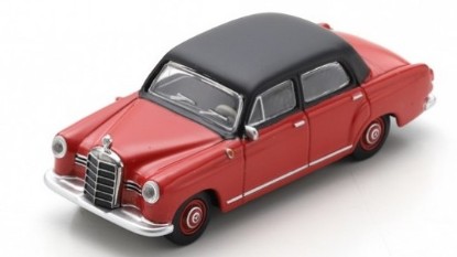 Immagine di MERCEDES 180 PONTON RED/BLACK DIE CAST 1:64