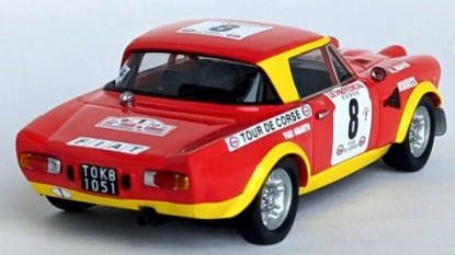 Immagine di FIAT 124 ABARTH N.8 TOUR DE CORSE 1974 DARNICHE-MAHE 1:43