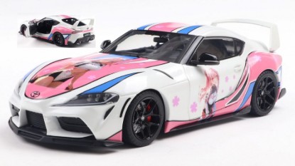 Immagine di TOYOTA SUPRA GR ITASHA SOLIDO WORKS 2024 WHITE/PINK 1:18