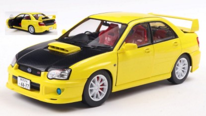 Immagine di SUBARU IMPREZA WRX STi STREETFIGHTER 2003 YELLOW/CARBON BLACK 1:18